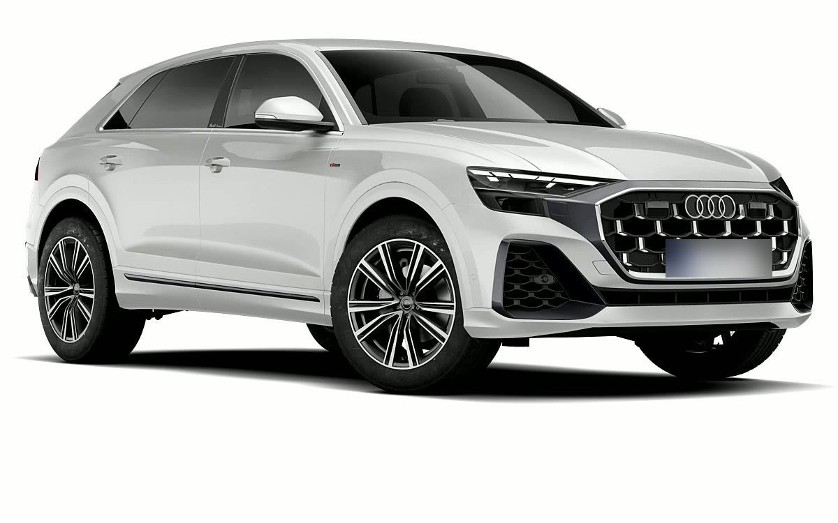 White Audi Q8 available on Loccor