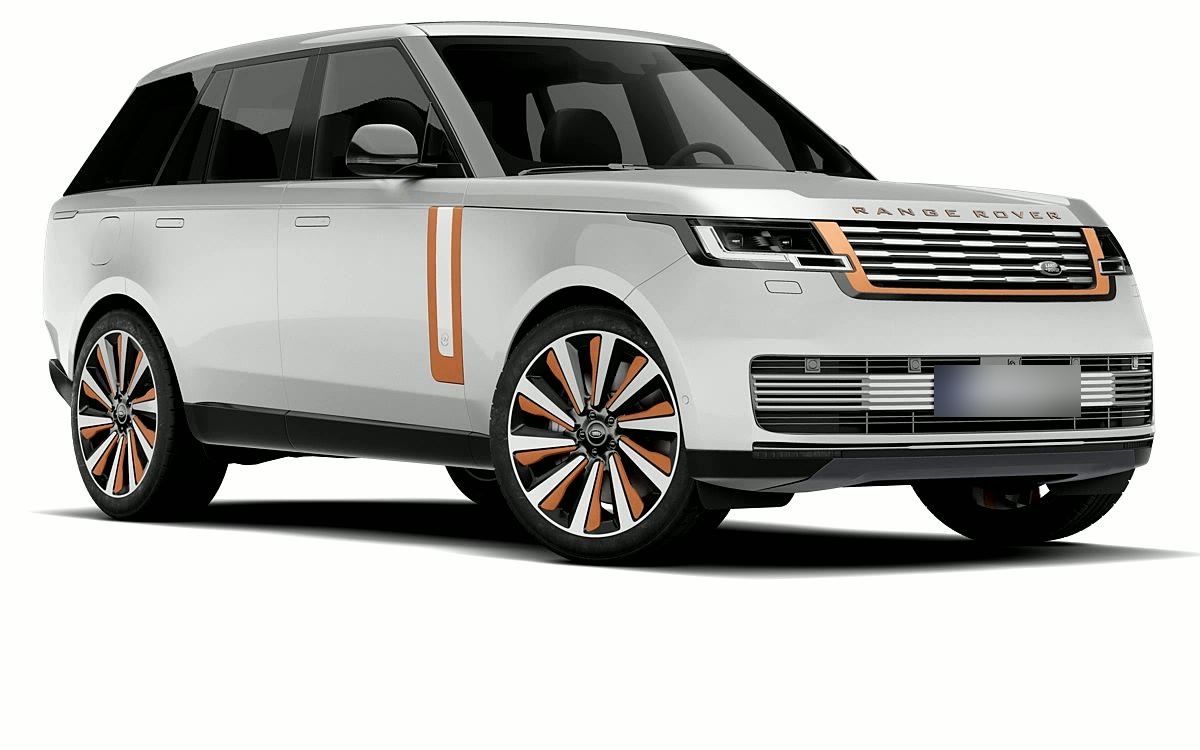 White Range Rover sport